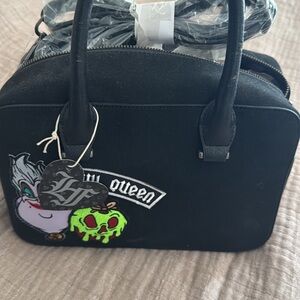 Loungefly Black Satchel with Modern Accents